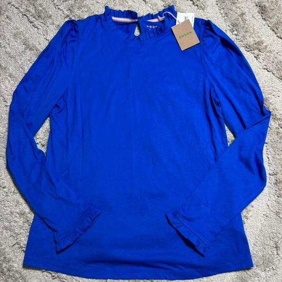 BODEN Supersoft Frill Detail Top NWT - Picture 1 of 7